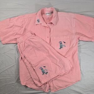 Las Olas Pink Button Down Shirt for Women